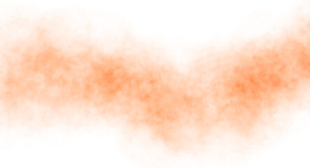 Abstract colorful smoke cutout on transparent background. Clouds fog steam cutout with seamless colors realistic. Watercolor paint brush strokes.