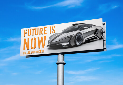 Big Billboard on Sky Mockup