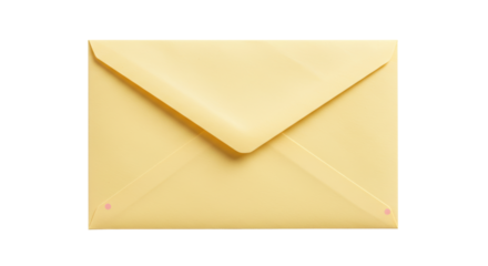 Isolated Yellow Envelope