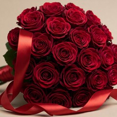 bouquet of red roses