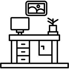 Writing Desk Icon