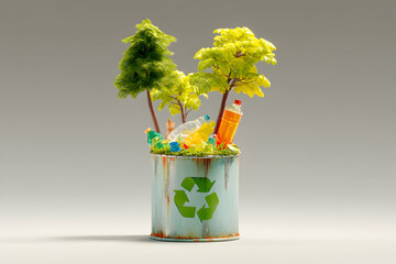The dichotomy of recycling: a conceptual image for environmental awareness