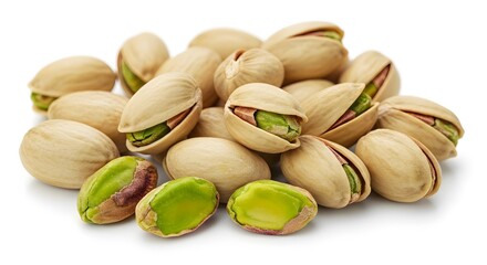 Pistachios Pile - Healthy Snack, Isolated