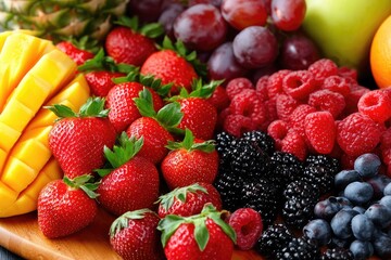 Fototapeta premium Colorful fruit platter