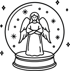 Art & IllustrBold Goat Silhouette with Curved Horns – Vector Illustration for Logo, Tattoo, or Decoration