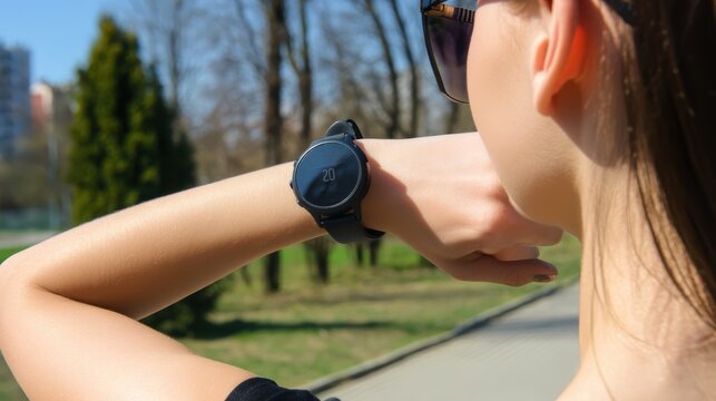 Using a training smartwatch and sports apps in your daily training, health routine