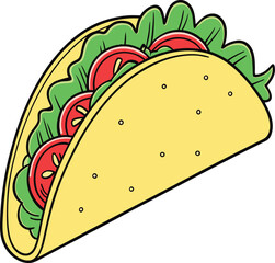 Cinco de Mayo Taco Silhouette