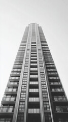 tall building reaching towards sky, showcasing modern architecture and design