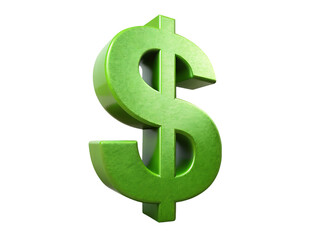 Obraz premium Green Dollar Sign Image