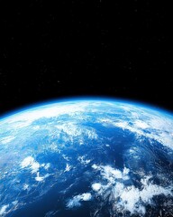 Majestic blue and green earth captured from space showcasing natural beauty and planetary features
