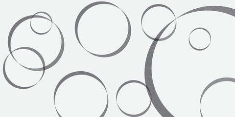 black abstract background 3D round circles pattern with light, shadow. Neumorphism style. Simple template banner collection design. Modern futuristic concept. Vector illustration eps 10