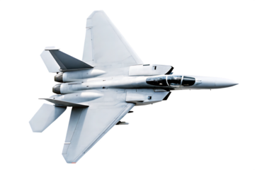 F 15 Fighter jet plane  isolated on white background PNG