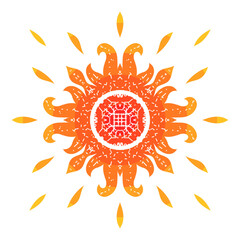 sun vector illustration