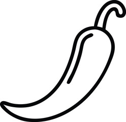 Chili Pepper Vegetables Glyph Icon