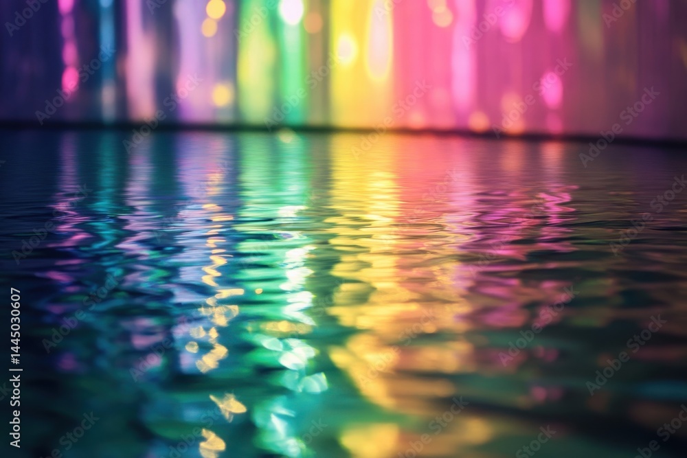 Poster light prism background with stream ripple fade