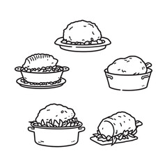 Minimalist Pot Roast Design for Culinary Art Lovers