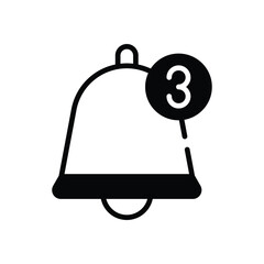 Notification Bell Icon vector stock illustration
