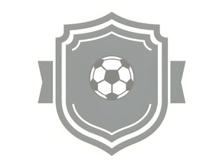 Football Badge with shield logo designs, Modern Soccer Badge logo template.