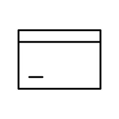 credit card line icon