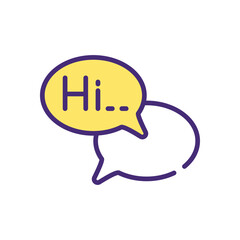Conversation  Icon vector stock illustration