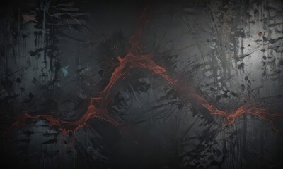 Fototapeta premium Dark grunge texture with chromatic aberration, distressed abstract pattern , texture, vibe