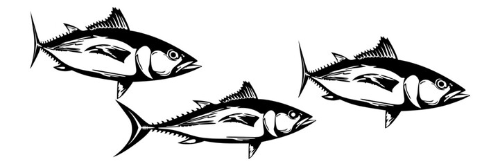 vector illustration of fish for a world tuna day