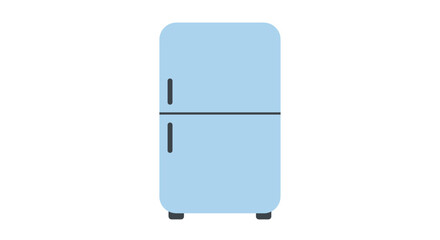 Good icon. Blue refrigerator in minimalist style