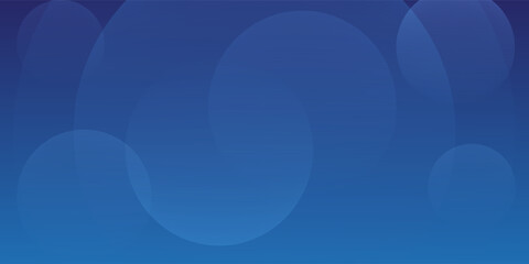 Abstract blue background with circles. Vector illustration
