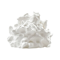 Whipped cream, textured and fluffy