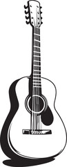 Obraz premium acoustic guitar isolated on white