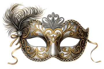 venetian carnival mask" isolated on white background PNG