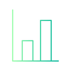bar chart gradient icon
