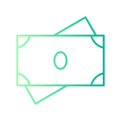 money gradient icon