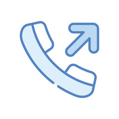 Outgoing Call Icon vector stock illustration