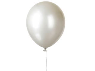 white balloon  isolated on white background PNG