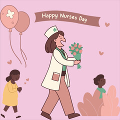 International Nurses Day Social Media Design Poster Design