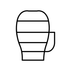 irish coffee line icon