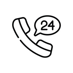 Phone Call Icon vector stock illustration