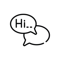 Conversation  Icon vector stock illustration