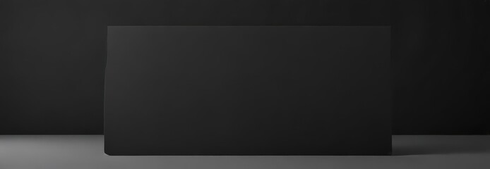 Obraz premium Deep black paper, refined matte finish Sophisticated, minimalist feel , design, material, style