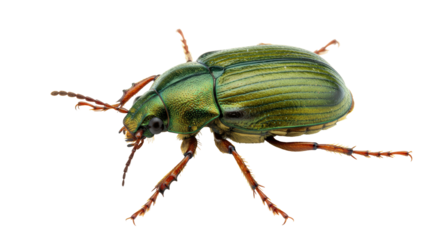 Isolated Green Beetle