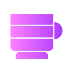 Fototapeta premium coffee gradient icon