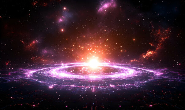 Cosmic Circuitry: A Stellar Explosion Illuminates a Futuristic L