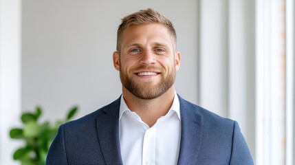 Confident business professional smiling