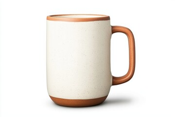 Simple Ceramic Mug with Minimalist Design and Natural Texture