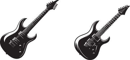 Fototapeta premium Ibanez JEM Electric Guitar Vector Illustration