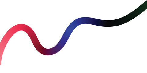 Abstract geometric colorful background with Multi colored squiggles with circles seamless pattern. Brush drawn bold curved lines, waves and swirls 