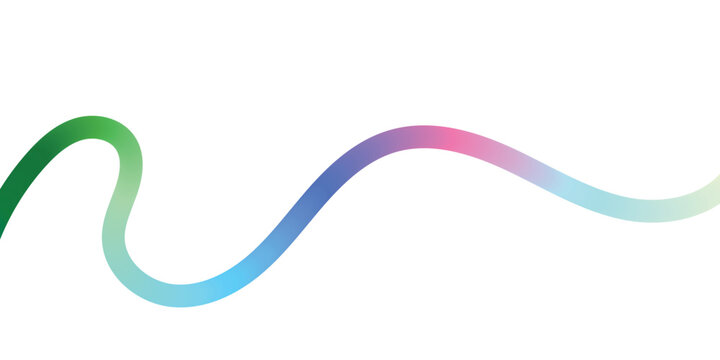 Abstract geometric colorful background with Multi colored squiggles with circles seamless pattern. Brush drawn bold curved lines, waves and swirls 