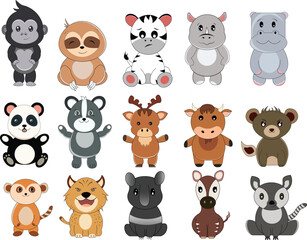 Minimal Animal Icons Collection –Flat and Clean