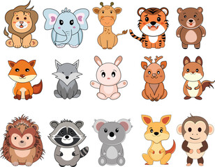 Minimal Animal Icons Collection –Flat and Clean